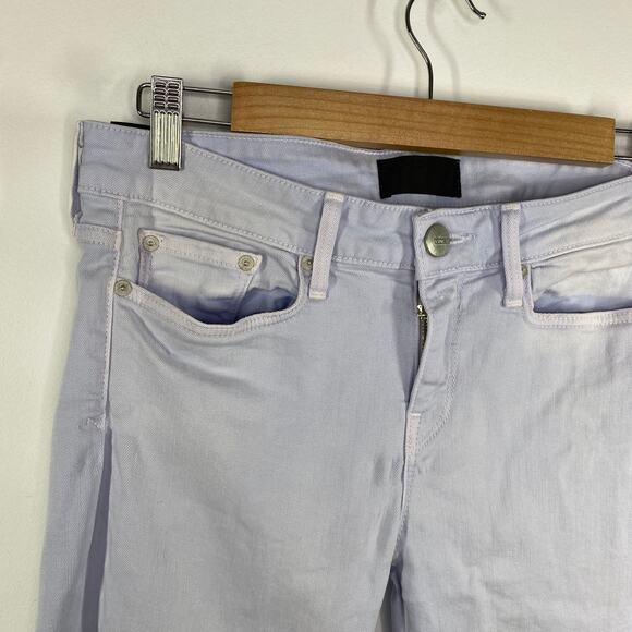 Vince Lilac Pale Purple Blue Ankle Cotton Blend Skinny Jeans Women's Size 28 - Picture 5 of 11